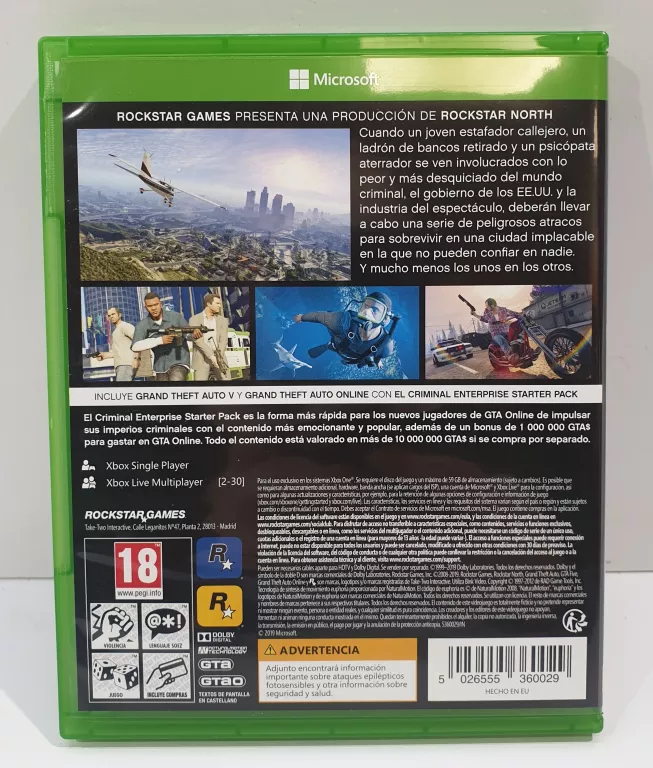 GRA GTA V XBOX ONE