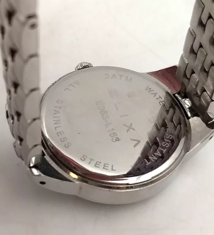 ZEGAREK DAMSKI ELIXA ENJOY SREBRNY KAMIENIE BRANSOLETA E053-L163