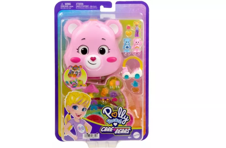 POLLY POCKET TROSKLIWE MISIE ZESTAW KOMPAKTOWY CARE BEARS + AKCESORIA JCC1
