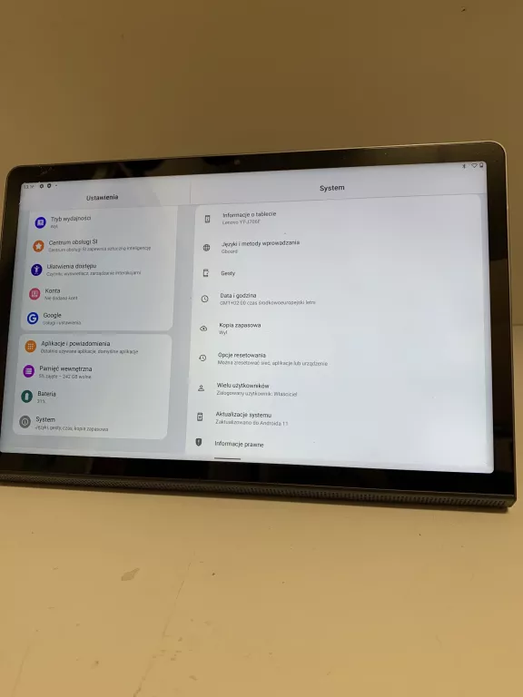 TABLET LENOVO YOGA TAB 11 256GB