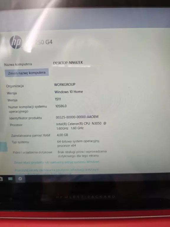 LAPTOP HP PAVILION X360 INTEL CELERON 4/500GB 11-K002NW WIN10