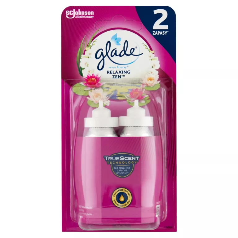 GLADE RELAXING ZEN 2X 18ML ODŚWIEŻACZ POWIETRZA WKŁAD ZAPAS 36ML