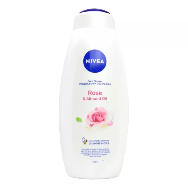 NIVEA 750 ML ROSE & ALMOND OIL KREMOWY PŁYN POD PRYSZNIC
