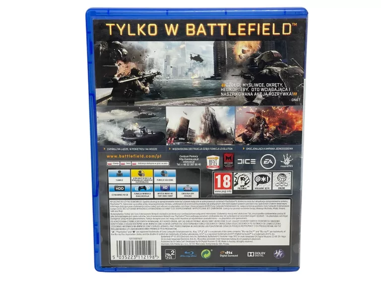 BATTLEFIELD 4 PS4 POLSKI DUBBING PL