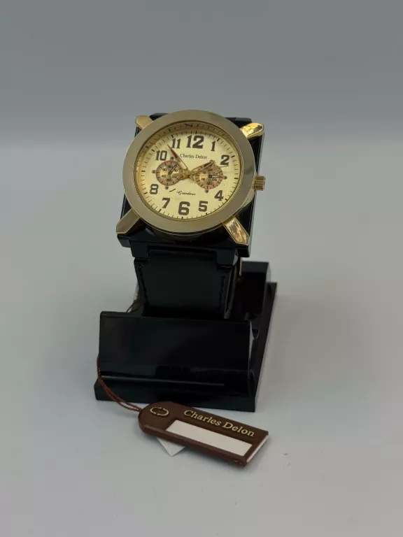 ZEGAREK CHARLES DELON 4837 ZŁOTA TARCZA