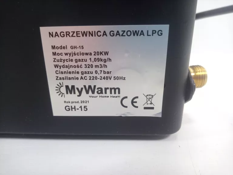 NAGRZEWNICA GAZOWA MYWARM GH-15