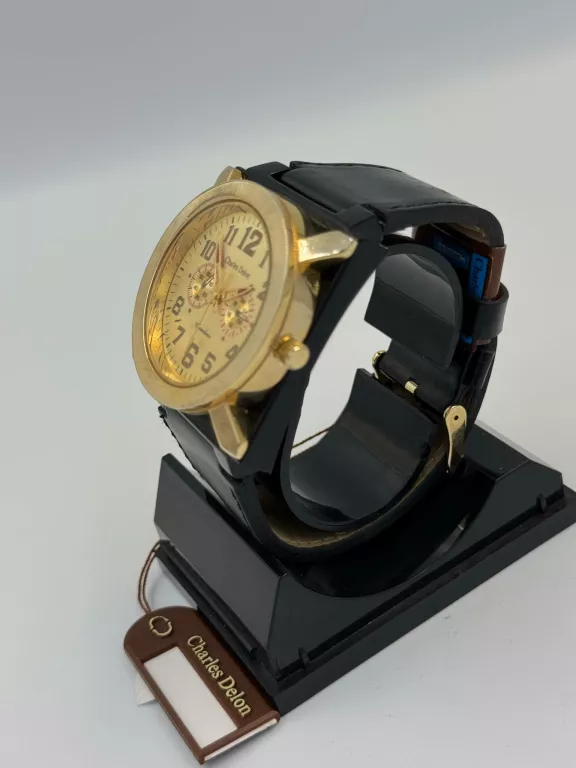 ZEGAREK CHARLES DELON 4837 ZŁOTA TARCZA