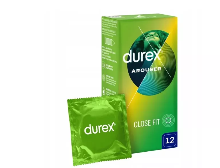 PREZERWATYWY NAWILŻANE DUREX AROUSER 12 SZTUK PRĄŻKOWANE STYMULUJĄCE