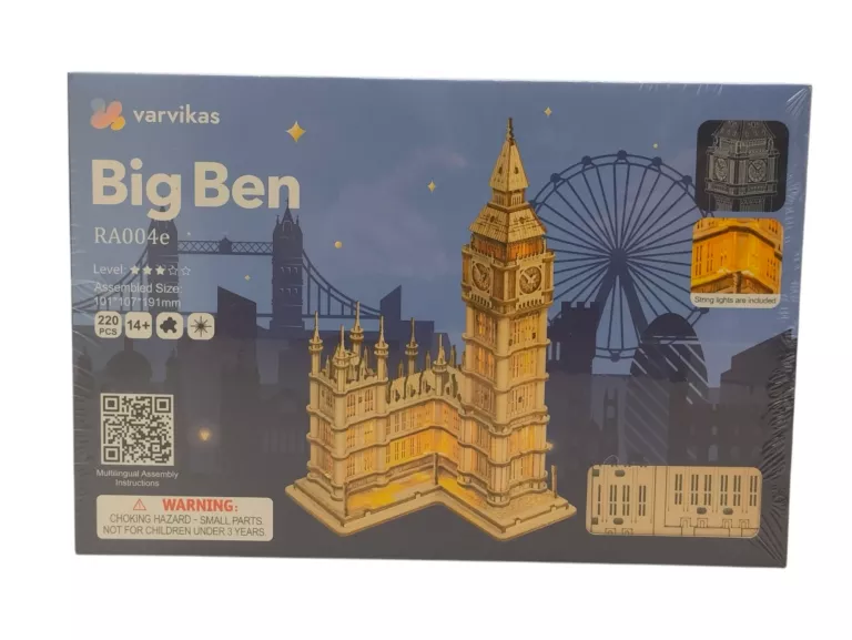 DREWNIANE PUZZLE 3D BIG BEN 220 EL.