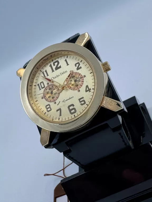 ZEGAREK CHARLES DELON 4837 ZŁOTA TARCZA