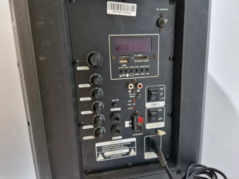GŁOŚNIK MANTA SPK5024 KARAOKE BLUETOOTH IMPREZOWY