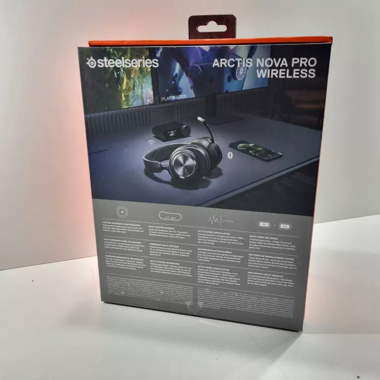 SŁUCHAWKI BEZPRZEWODOWE NAUSZNE STEELSERIES ARCTIS NOVA PRO WIRELESS