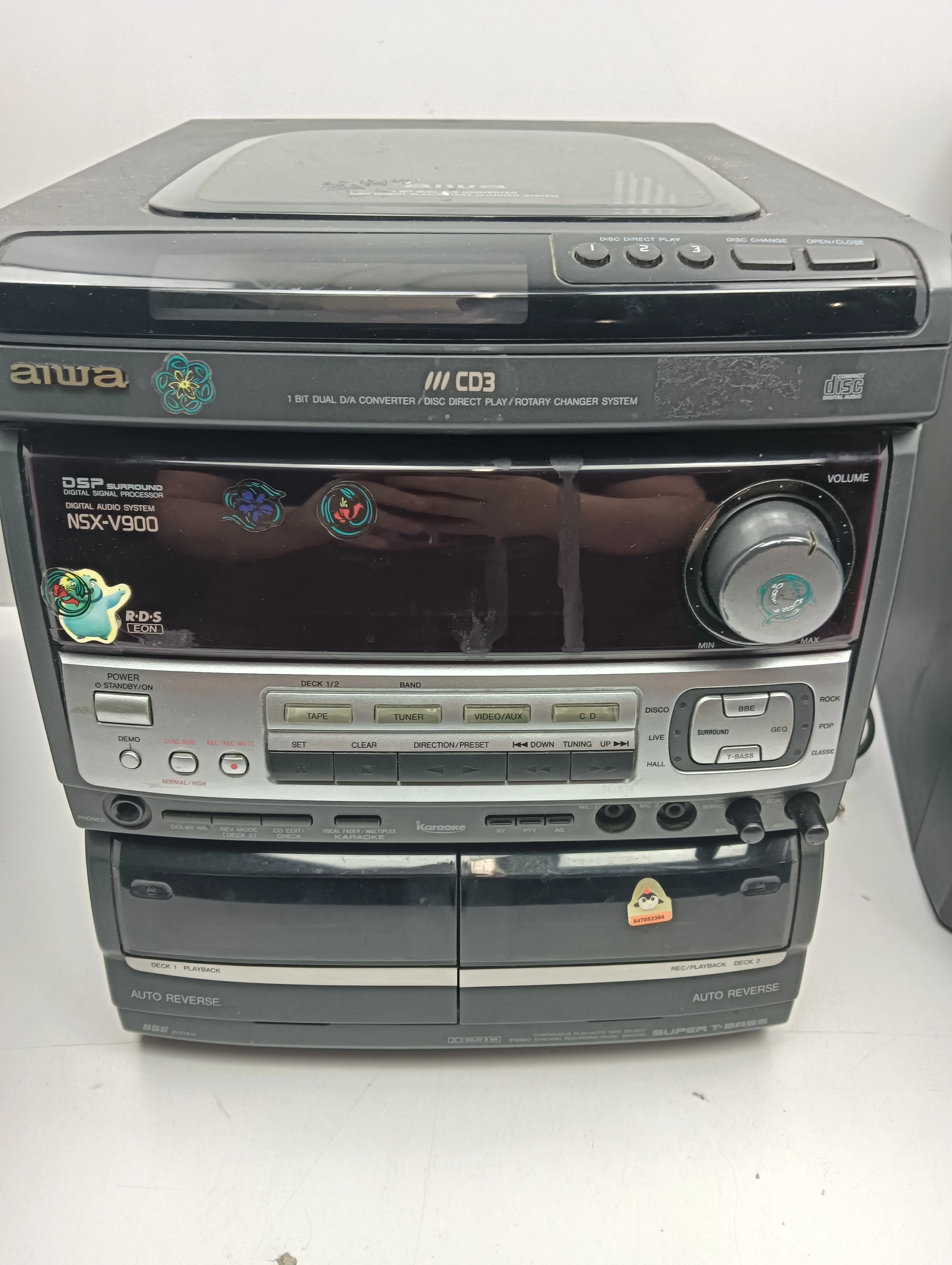 wieza-aiwa-nsx-v900-2x-glosnik-aiwa-uszkodzone-cd-i-tape-ean-gtin-3665387078768