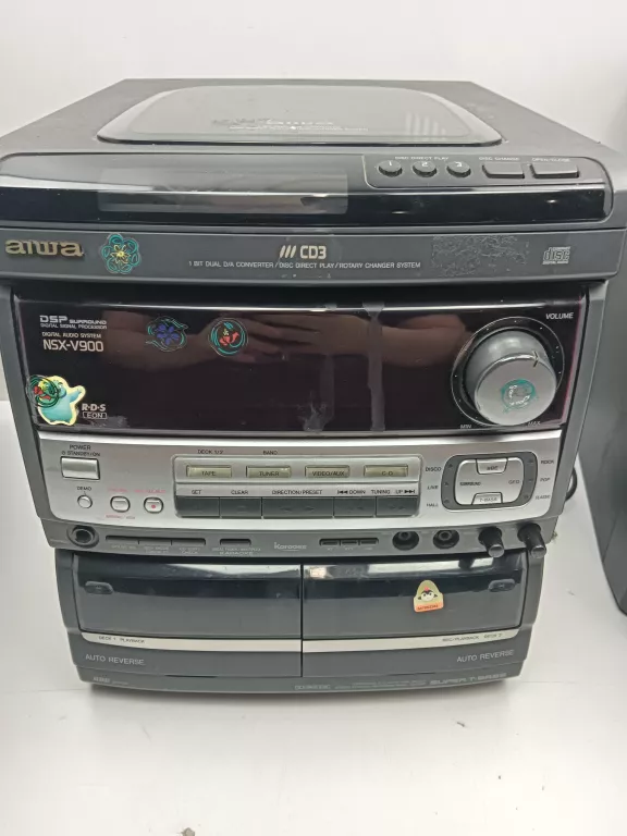 WIEŻA AIWA NSX-V900 + 2X GŁOŚNIK AIWA USZKODZONE CD I TAPE