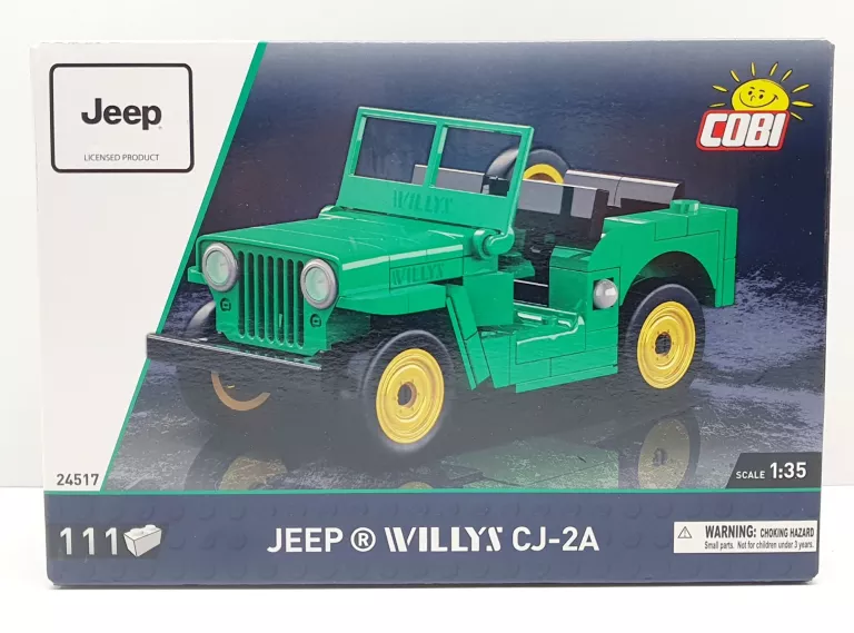 KLOCKI COBI-24517 SAMOCHÓD YOUNGTIMER JEEP WILLYS CJ-2A 111 KL