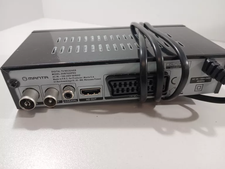 DEKODER MANTA DVBT025PRO FULL HD DVB-T2/HEVC/H.265