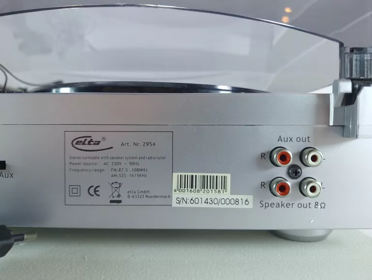 ADAPTER GRAMOFON Z RADIEM ELTA W PUDEŁKU