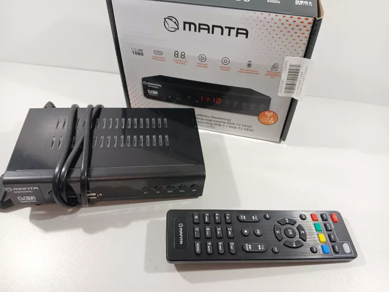 DEKODER MANTA DVBT025PRO FULL HD DVB-T2/HEVC/H.265