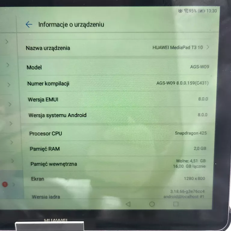 TABLET HUAWEI MEDIAPAD T3+ETUI+ŁAD