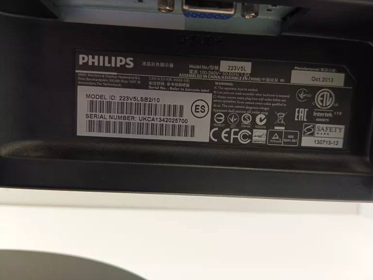 MONITOR PHILIPS 223V5LSB2/10