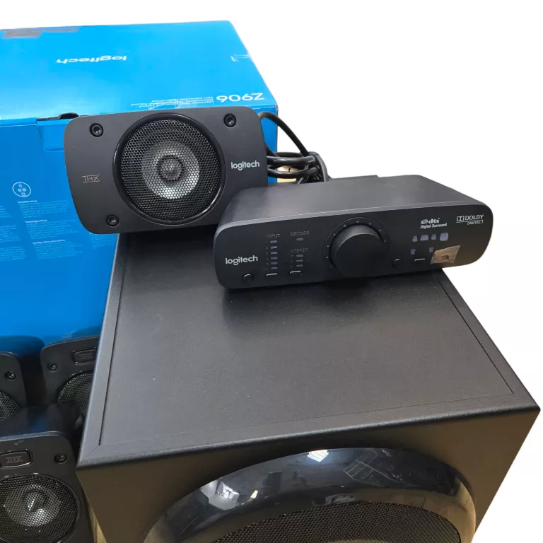 GŁOŚNIKI LOGITECH Z906 5.1 SURROUND SOUND / KOMPLET