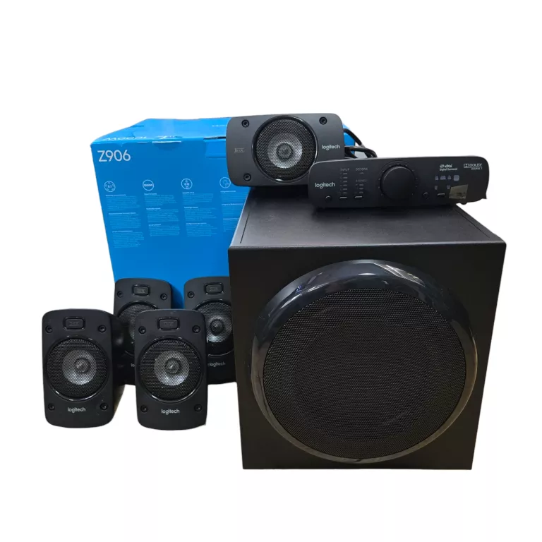 GŁOŚNIKI LOGITECH Z906 5.1 SURROUND SOUND / KOMPLET