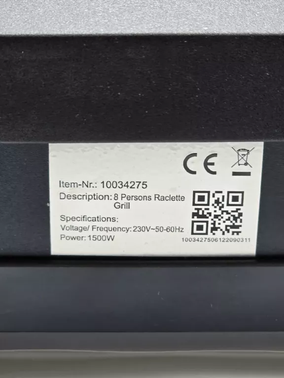 KLARSTEIN TENDERLOIN GRILL RACLETTE DLA 8 OSÓB KAMIENNA PŁYTA 1200 W