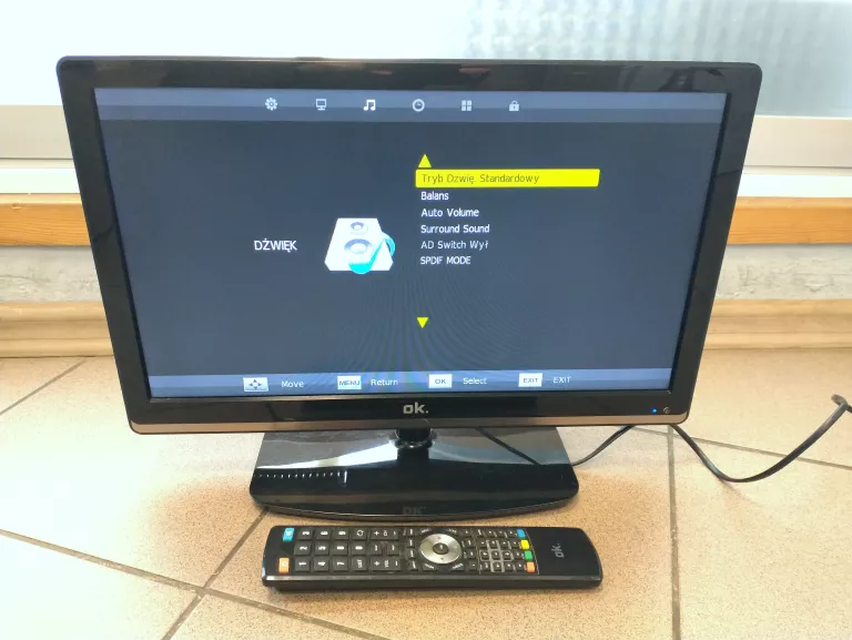 TELEWIZOR OK 19" LED TV +PILOT