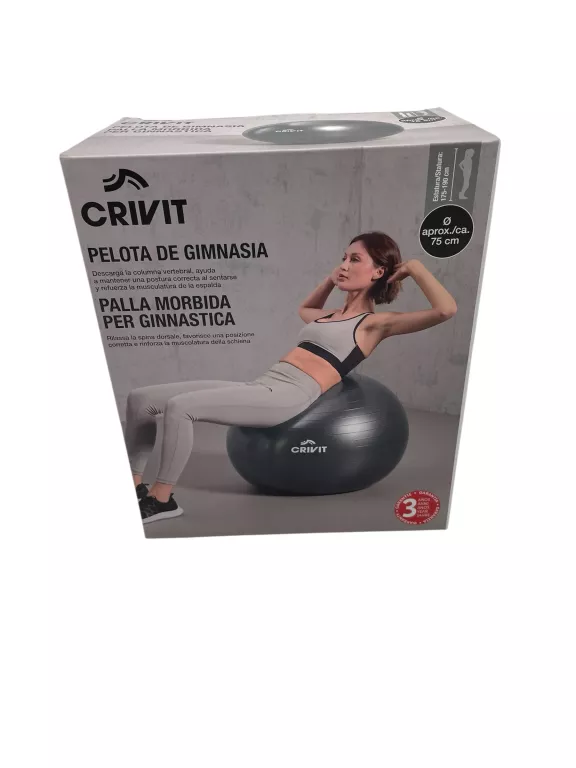 FITNESS PIŁKA GIMNASTYCZNA CRIVIT 75CM