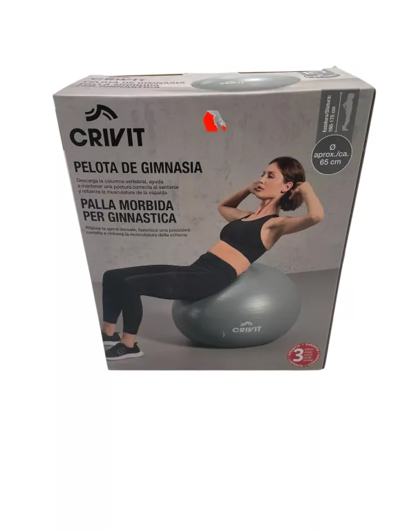 FITNESS PIŁKA GIMNASTYCZNA CRIVIT 65CM