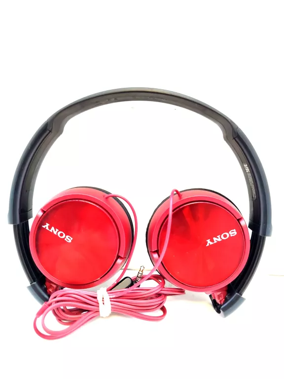 SŁUCHAWKI PRZEWODOWE SONY MDR-ZX310 CZERWONE