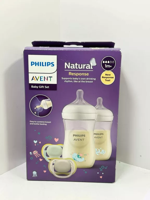 PHILIPS AVENT ZESTAW STARTOWY NATURAL RESPONSE BUTELKI + SMOCZKI