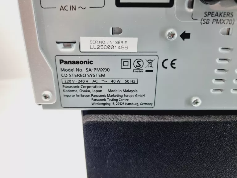 WIEŻA STEREO PANASONIC SC-PMX90EG-S