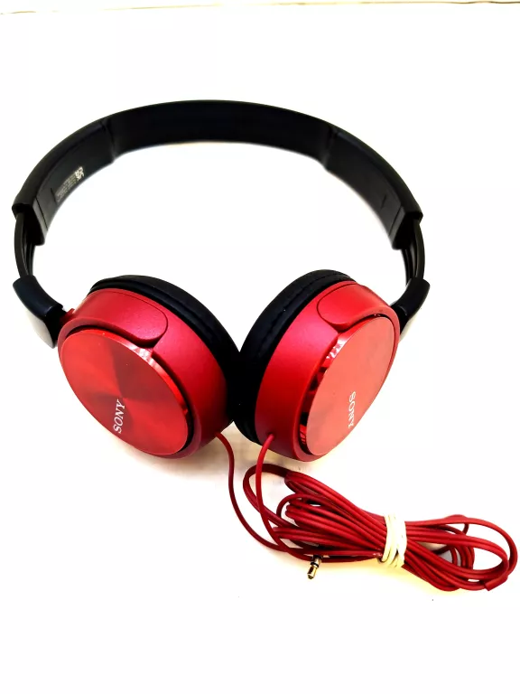 SŁUCHAWKI PRZEWODOWE SONY MDR-ZX310 CZERWONE