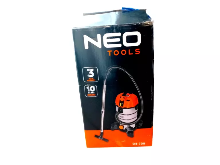 ODKURZACZ 1600W 35L NA SUCHO I MOKRO DO GIPSU + OSPRZĘT 04-739 NEO TOOLS