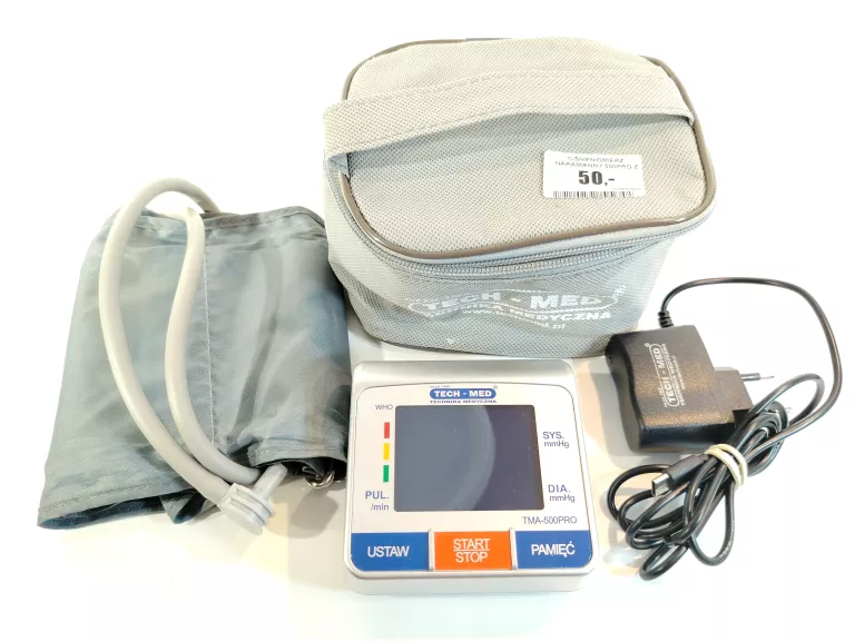 CIŚNIENIOMIERZ NARAMIENNY 500PRO Z MANKIETEM 22-42 CM TECH-MED ETUI ARYTMI