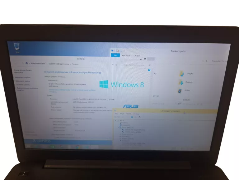 LAPTOP ASUS K555L I3/ 4GB/1TB HDD + ZAS