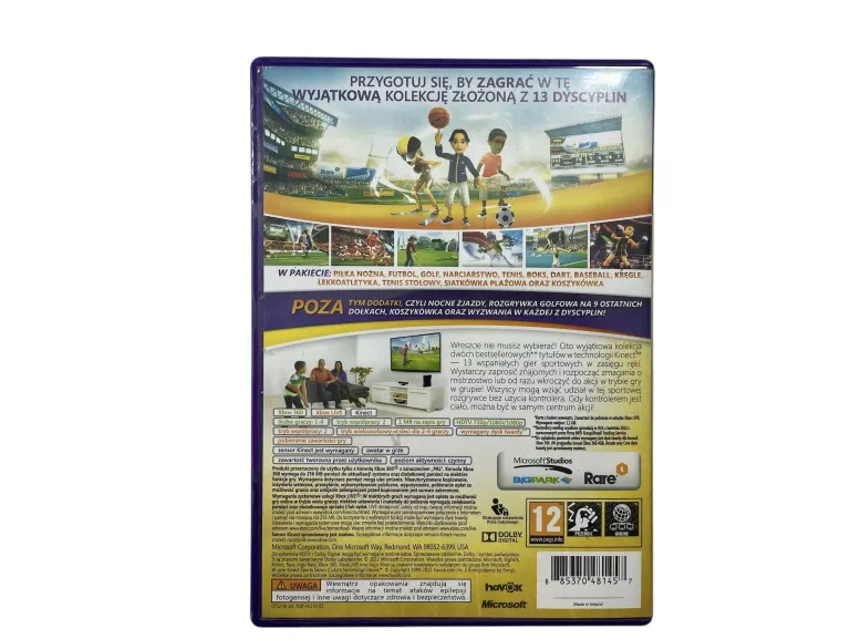 GRA XBOX 360 KINECT SPORTS NAJLEPSZA EDYCJA
