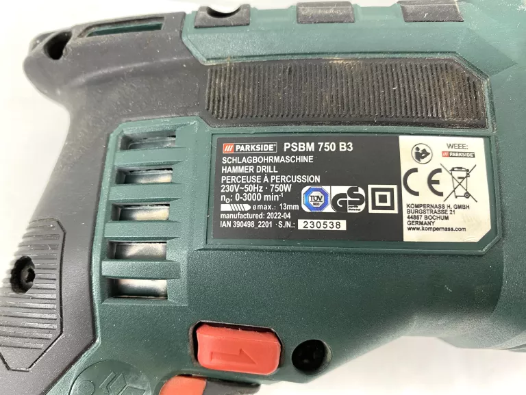 WIERTARKA UDAROWA PARKSIDE PSBM 750 B3
