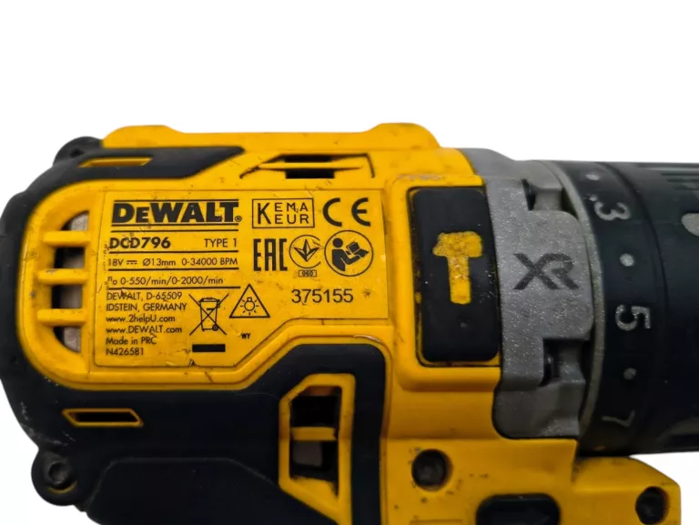 WIERTARKO-WKRĘTARKA DEWALT DCD796 18V UDAR 70NM 2-BIEGI (BODY)