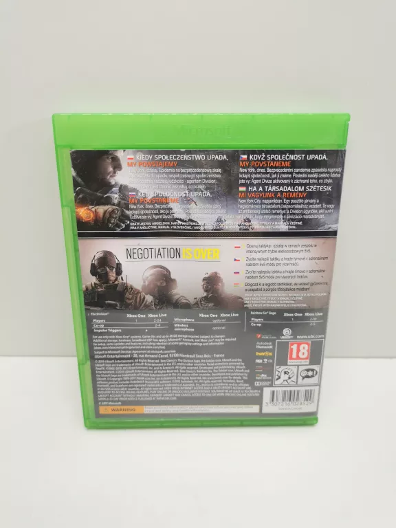 GRA DOUBLE PACK: TOM CLANCYS THE DIVISION + TOM CLANCY'S RAINBOW SIX: SIEG