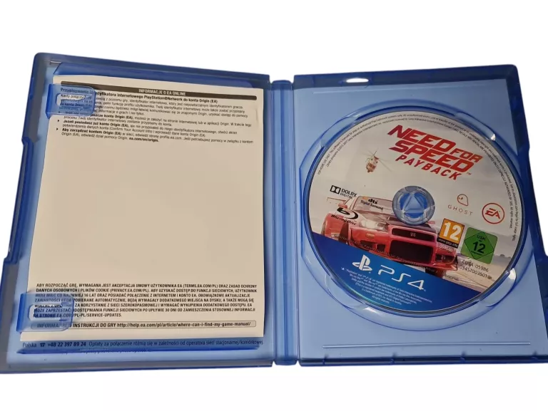 GRA NEED FOR SPEED PAYBACK PLAYSTATION 4 PS4