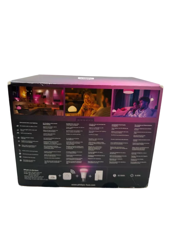ZESTAW STARTOWY PHILIPS HUE WHITE AND COLOR AMBIANCE E27 AD1855