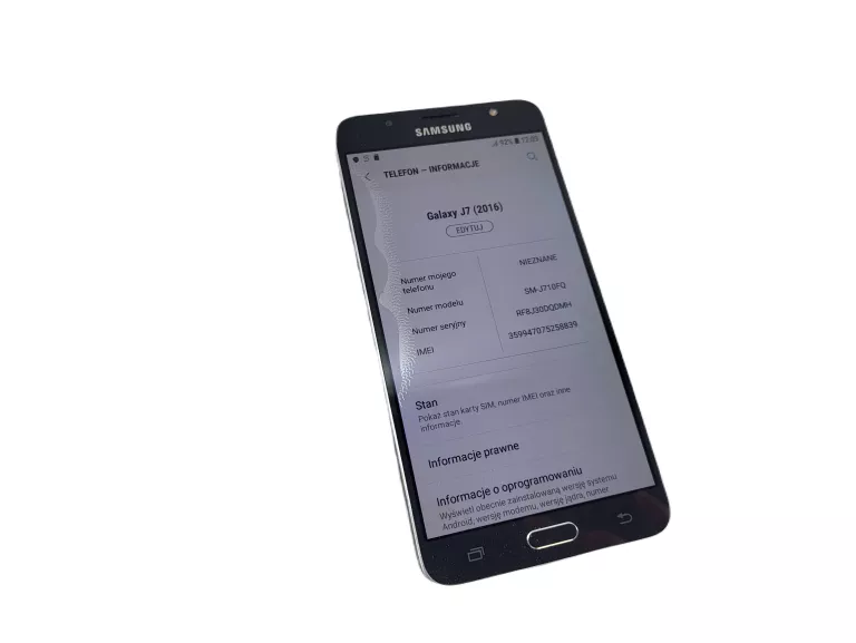 TELEFON SAMSUNG GALAXY J7 2016 SM-J710FQ 2GB/16GB 5,5" 3300 MAH