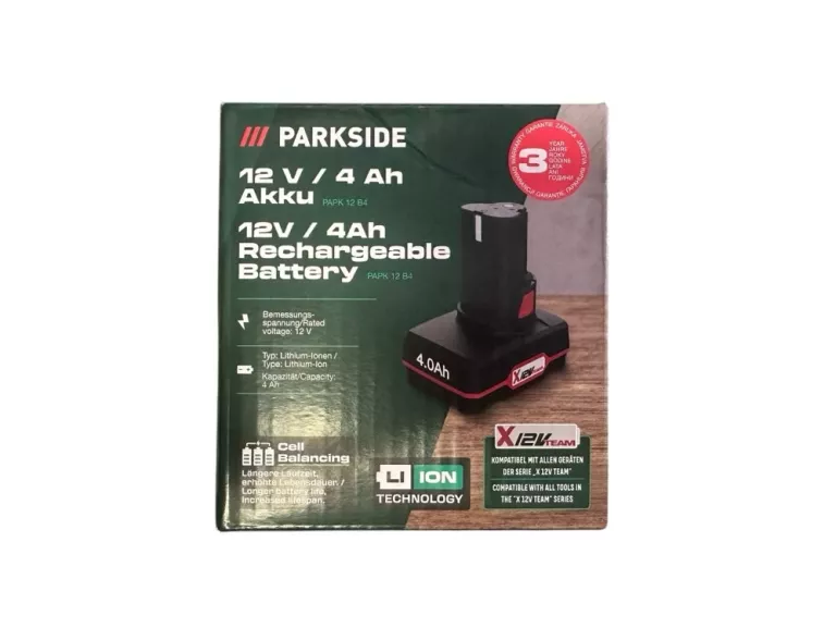 AKUMULATOR PAPK 12 B4 LI-ION PARKSIDE 12 V 4 AH