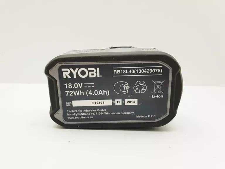 AKUMULATOR RYOBI RB1840X RB18L40 18V 4AH 4,0 AH LITHIUM+