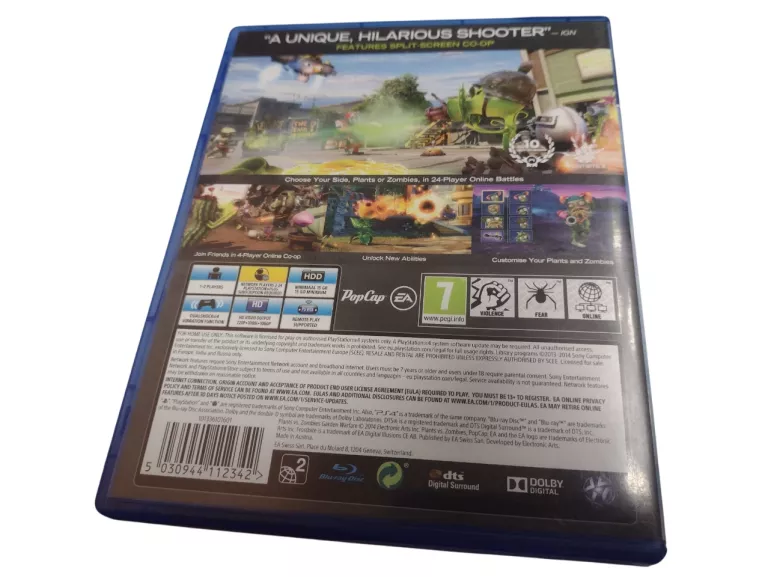 GRA PS4 PLANTS VS ZOMBIES GARDEN WARFARE