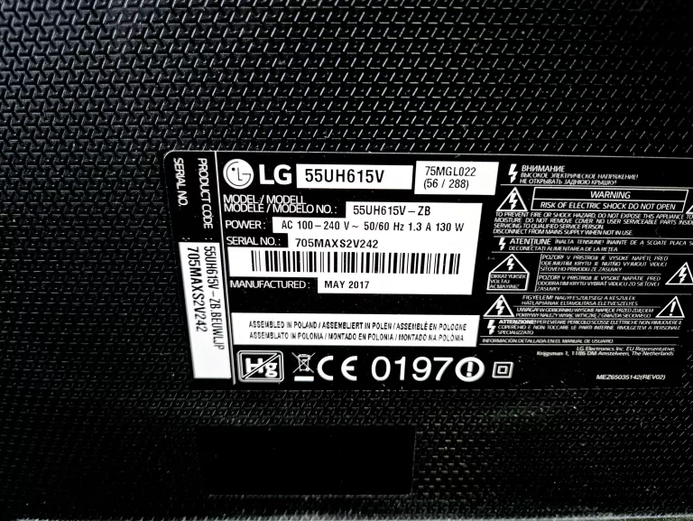 TV LG UHD 4K 55UH615V