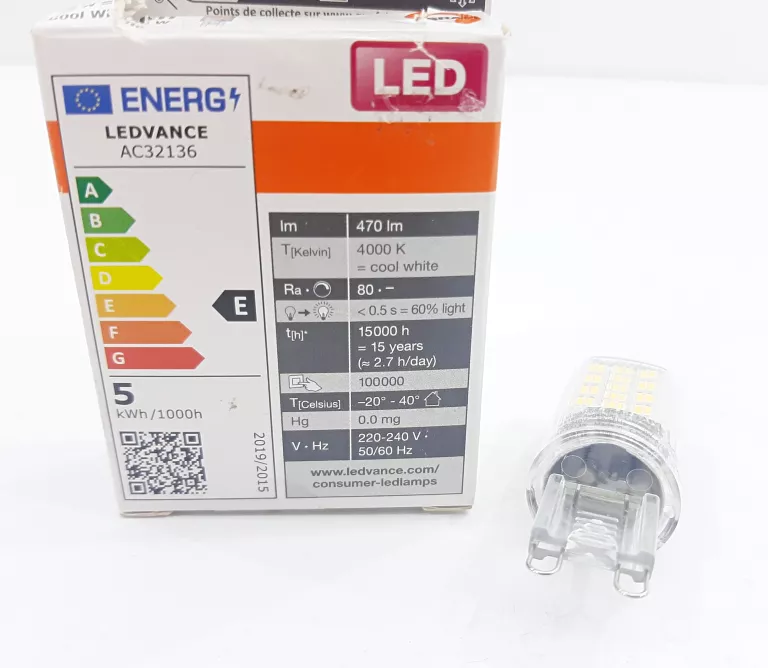 ŻARÓWKA OSRAM LED G9 KAPSUŁKA 4,2W = 40W 4000K