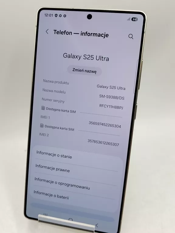 TELEFON SAMSUNG GALAXY S25 ULTRA 12 GB / 512 GB KOMPLET